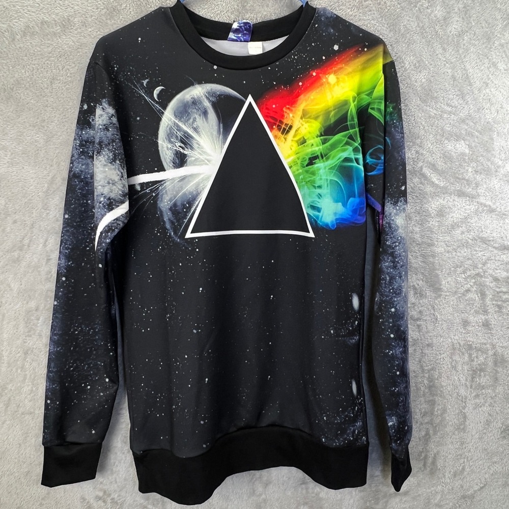 Pink Floyd Dark Side of the Moon Pullover Size L Rave Wear